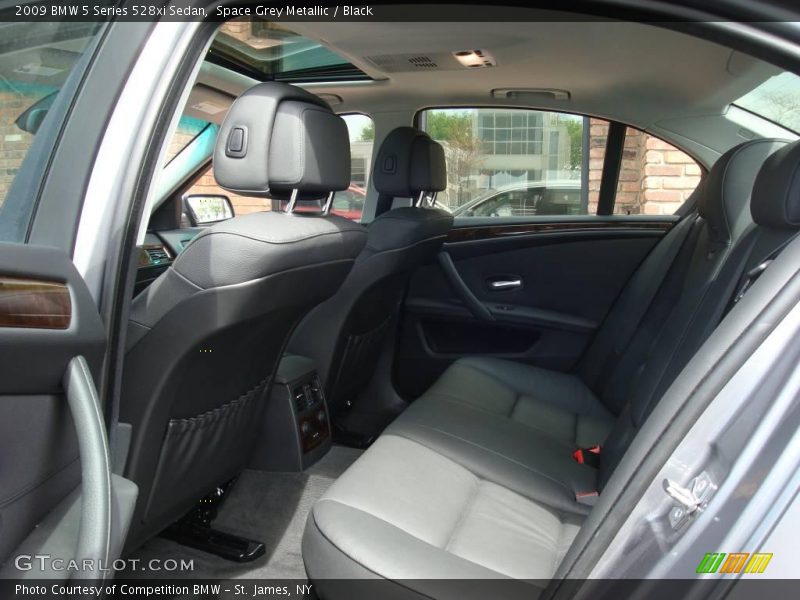Space Grey Metallic / Black 2009 BMW 5 Series 528xi Sedan