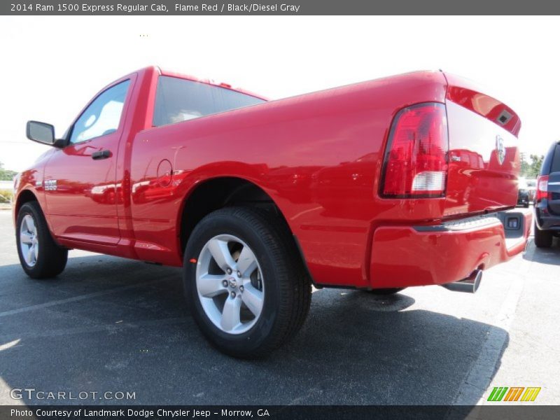 Flame Red / Black/Diesel Gray 2014 Ram 1500 Express Regular Cab