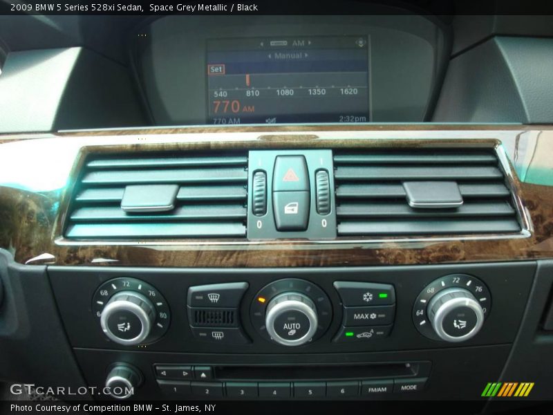 Space Grey Metallic / Black 2009 BMW 5 Series 528xi Sedan