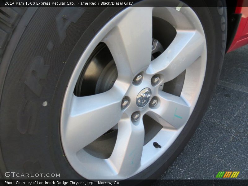 Flame Red / Black/Diesel Gray 2014 Ram 1500 Express Regular Cab