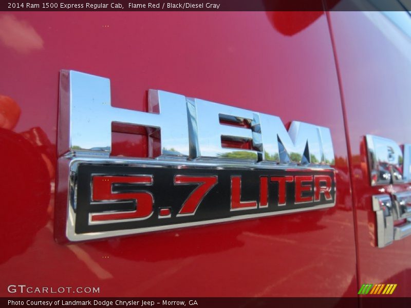 Flame Red / Black/Diesel Gray 2014 Ram 1500 Express Regular Cab