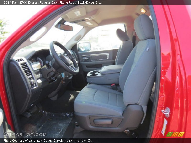 Flame Red / Black/Diesel Gray 2014 Ram 1500 Express Regular Cab