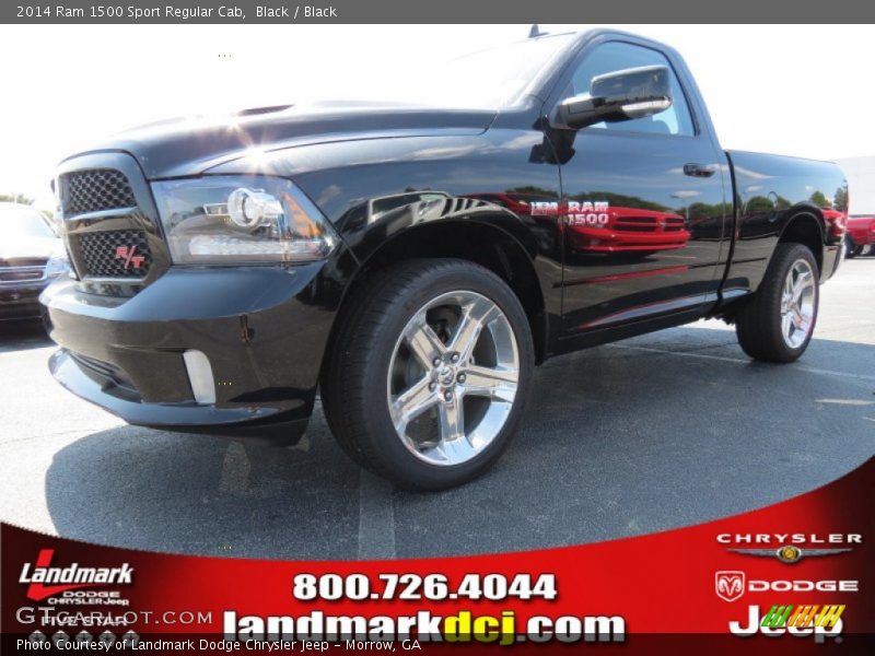 Black / Black 2014 Ram 1500 Sport Regular Cab