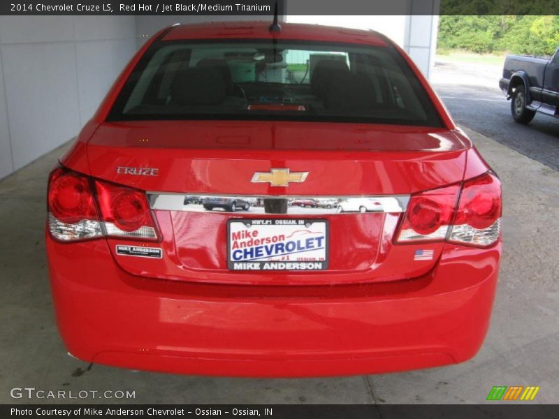 Red Hot / Jet Black/Medium Titanium 2014 Chevrolet Cruze LS