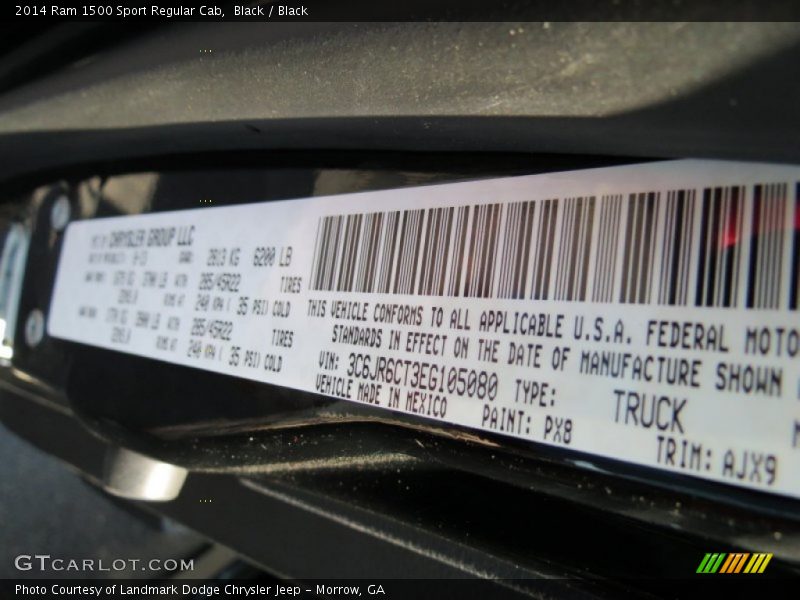 Black / Black 2014 Ram 1500 Sport Regular Cab