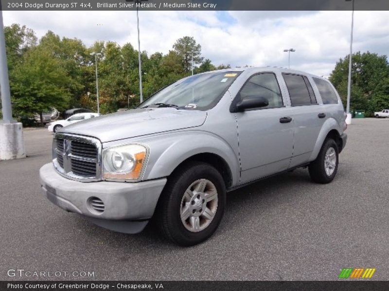 Brilliant Silver Metallic / Medium Slate Gray 2004 Dodge Durango ST 4x4