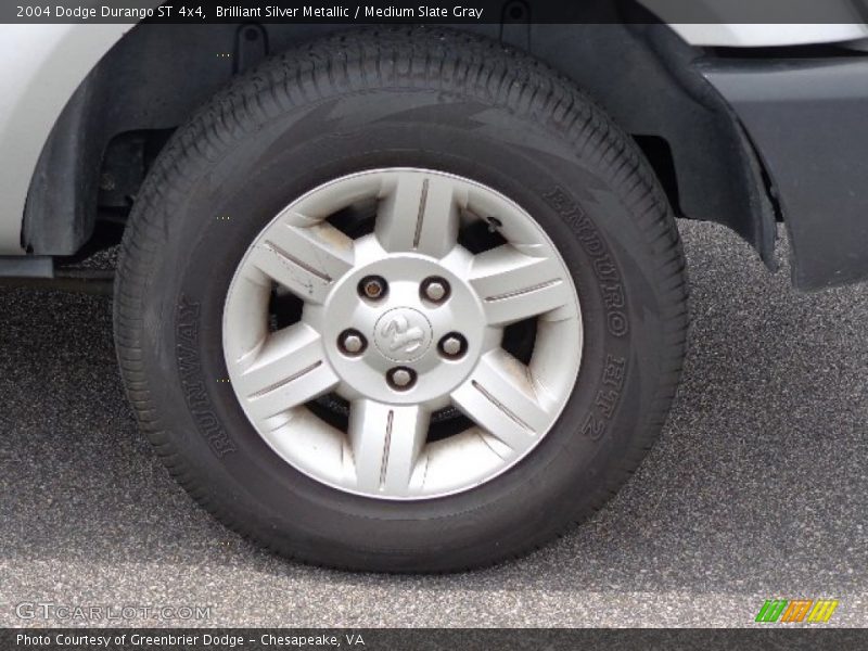 Brilliant Silver Metallic / Medium Slate Gray 2004 Dodge Durango ST 4x4