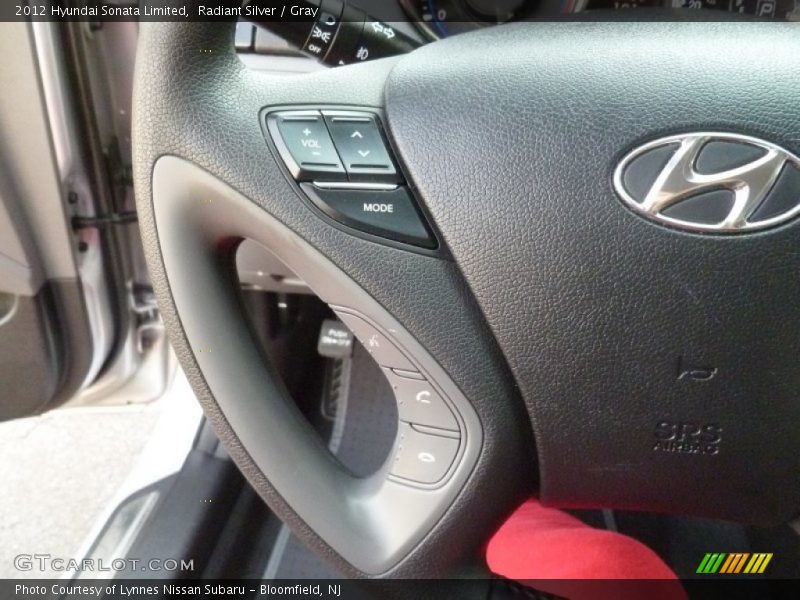 Radiant Silver / Gray 2012 Hyundai Sonata Limited