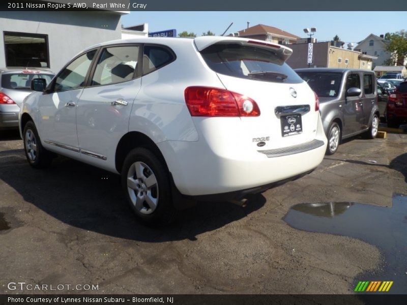 Pearl White / Gray 2011 Nissan Rogue S AWD