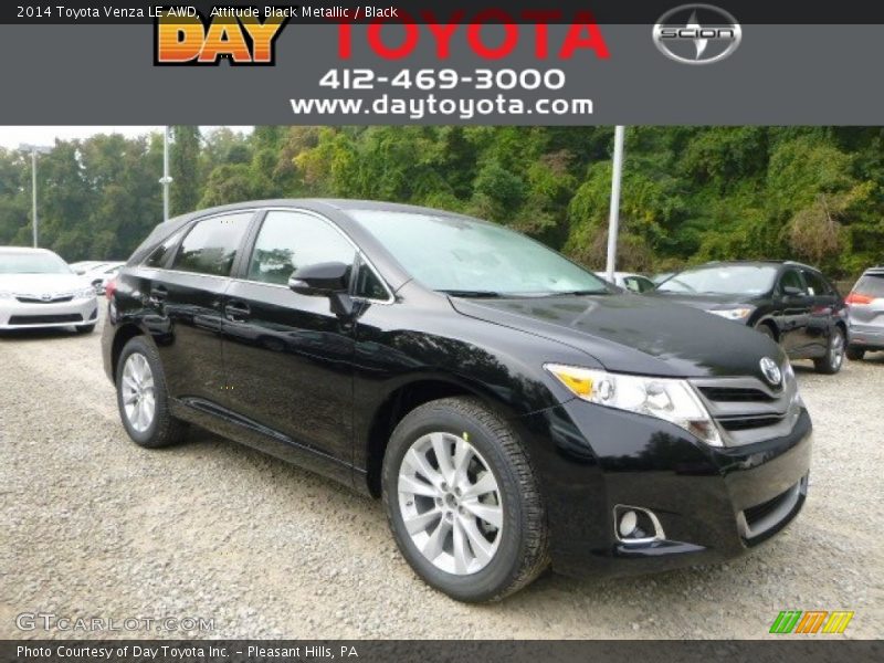 Attitude Black Metallic / Black 2014 Toyota Venza LE AWD