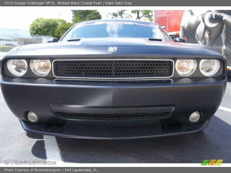 Brilliant Black Crystal Pearl / Dark Slate Gray 2010 Dodge Challenger SRT8