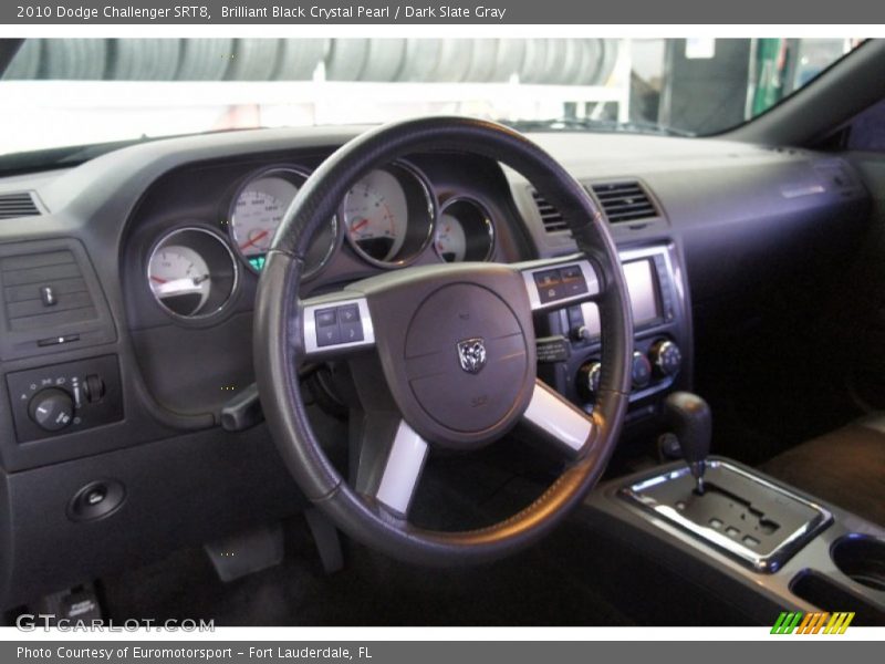 Brilliant Black Crystal Pearl / Dark Slate Gray 2010 Dodge Challenger SRT8