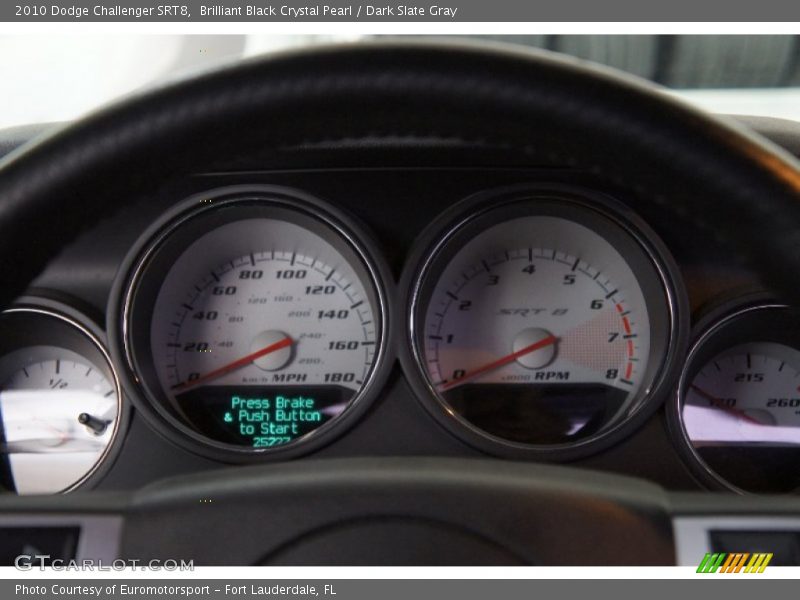Brilliant Black Crystal Pearl / Dark Slate Gray 2010 Dodge Challenger SRT8