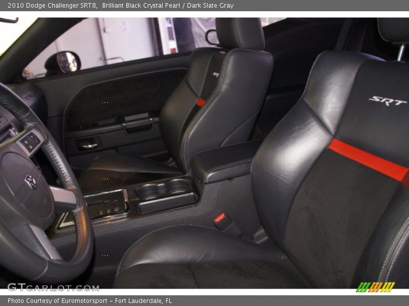 Brilliant Black Crystal Pearl / Dark Slate Gray 2010 Dodge Challenger SRT8