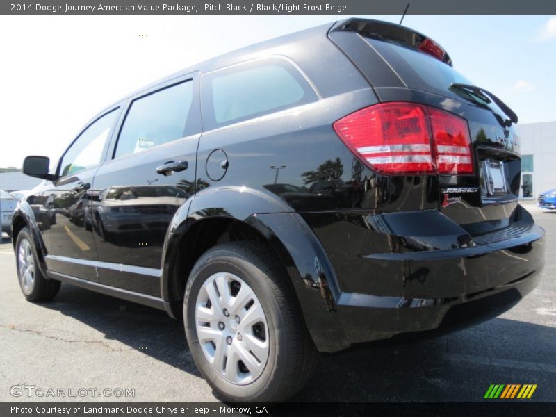 Pitch Black / Black/Light Frost Beige 2014 Dodge Journey Amercian Value Package