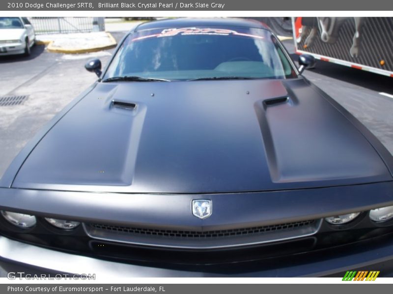 Brilliant Black Crystal Pearl / Dark Slate Gray 2010 Dodge Challenger SRT8