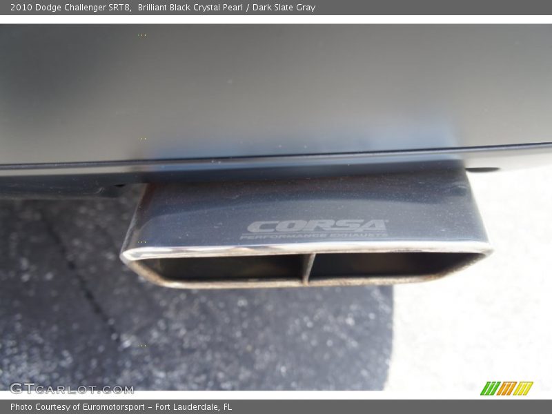 Brilliant Black Crystal Pearl / Dark Slate Gray 2010 Dodge Challenger SRT8