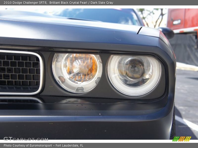 Brilliant Black Crystal Pearl / Dark Slate Gray 2010 Dodge Challenger SRT8