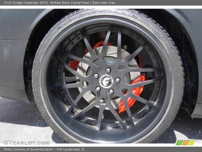 Brilliant Black Crystal Pearl / Dark Slate Gray 2010 Dodge Challenger SRT8