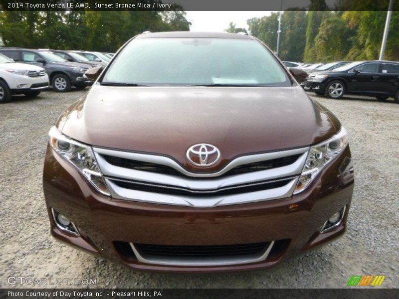 Sunset Bronze Mica / Ivory 2014 Toyota Venza LE AWD