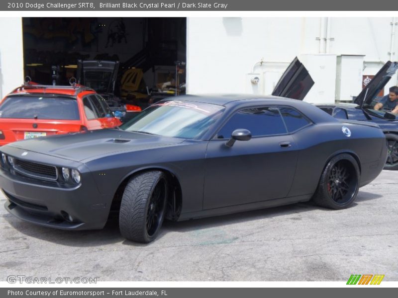 Brilliant Black Crystal Pearl / Dark Slate Gray 2010 Dodge Challenger SRT8