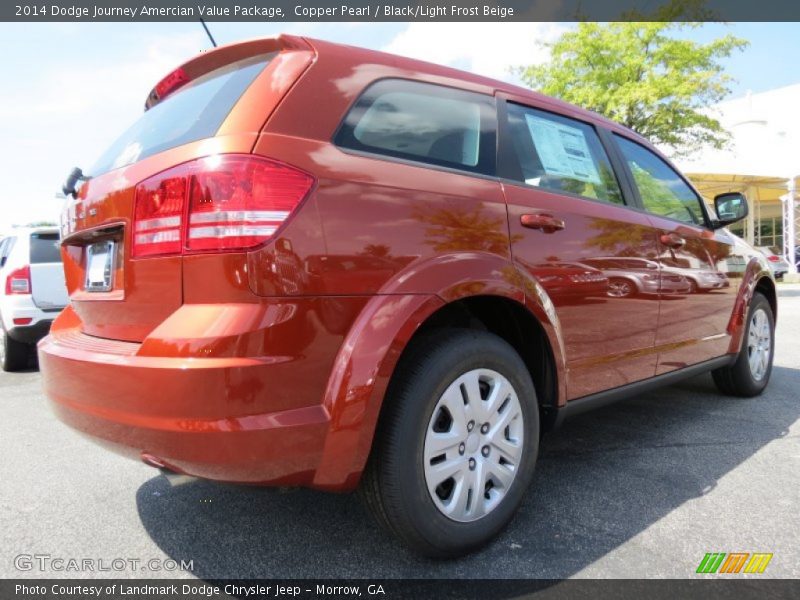 Copper Pearl / Black/Light Frost Beige 2014 Dodge Journey Amercian Value Package