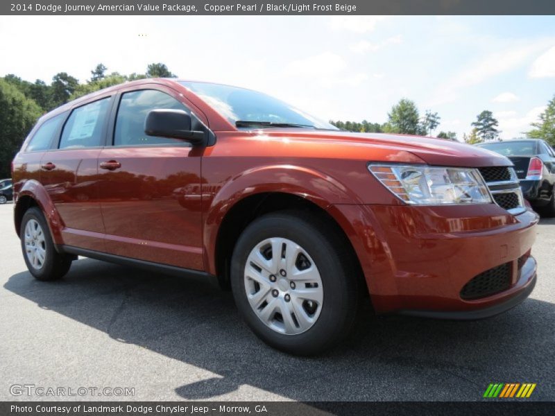 Copper Pearl / Black/Light Frost Beige 2014 Dodge Journey Amercian Value Package