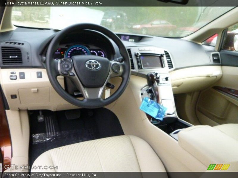 Sunset Bronze Mica / Ivory 2014 Toyota Venza LE AWD