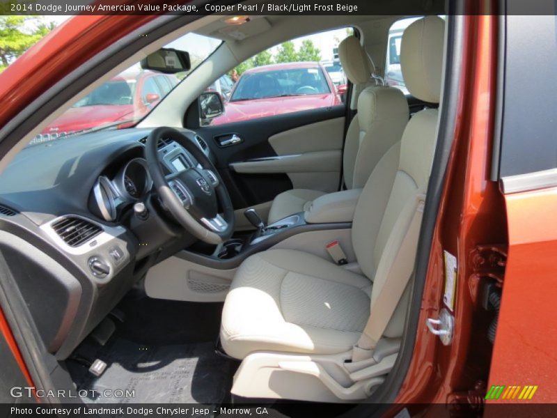 Copper Pearl / Black/Light Frost Beige 2014 Dodge Journey Amercian Value Package