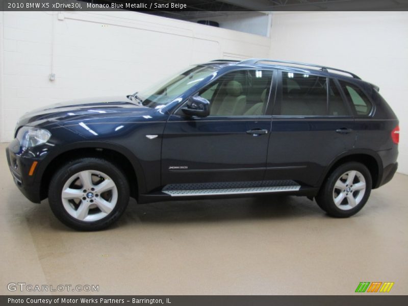 Monaco Blue Metallic / Sand Beige 2010 BMW X5 xDrive30i