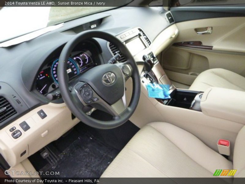 Sunset Bronze Mica / Ivory 2014 Toyota Venza LE AWD
