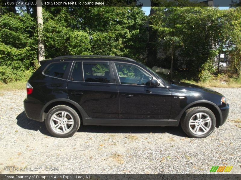 Black Sapphire Metallic / Sand Beige 2006 BMW X3 3.0i