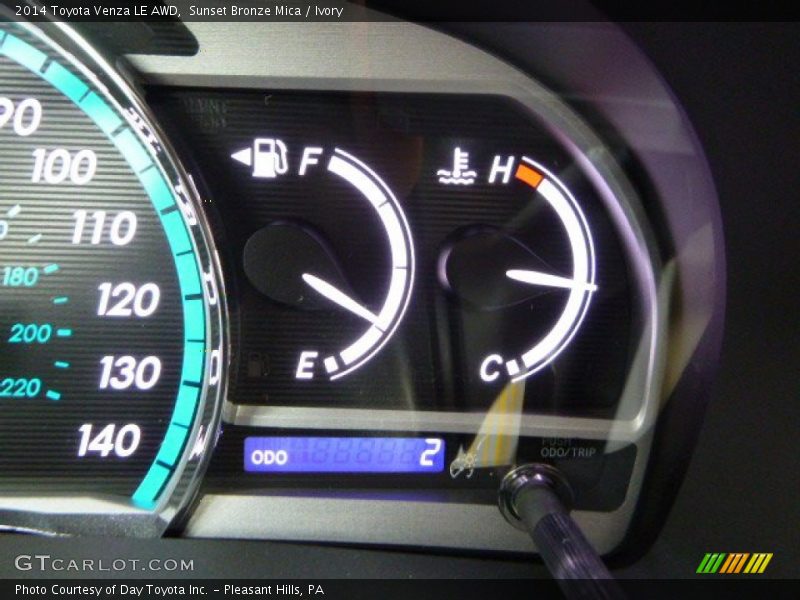 Sunset Bronze Mica / Ivory 2014 Toyota Venza LE AWD