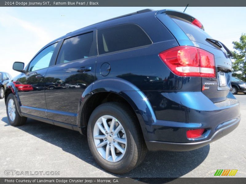 Fathom Blue Pearl / Black 2014 Dodge Journey SXT