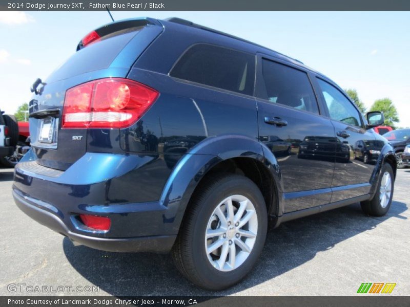 Fathom Blue Pearl / Black 2014 Dodge Journey SXT