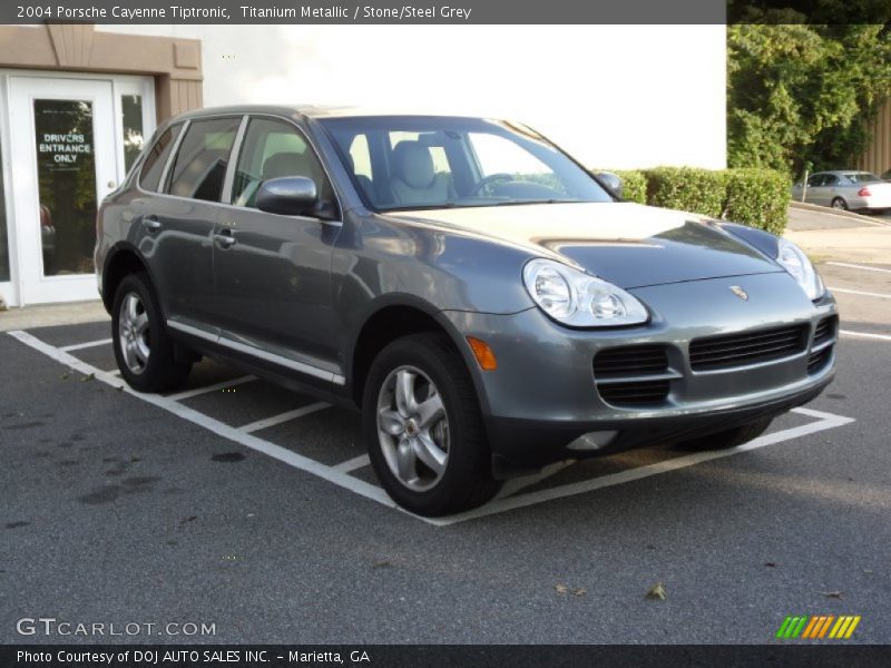 Titanium Metallic / Stone/Steel Grey 2004 Porsche Cayenne Tiptronic