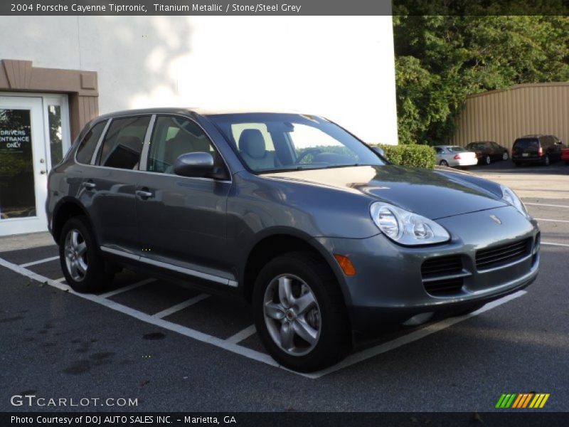 Titanium Metallic / Stone/Steel Grey 2004 Porsche Cayenne Tiptronic