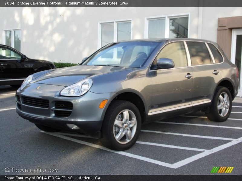 Titanium Metallic / Stone/Steel Grey 2004 Porsche Cayenne Tiptronic