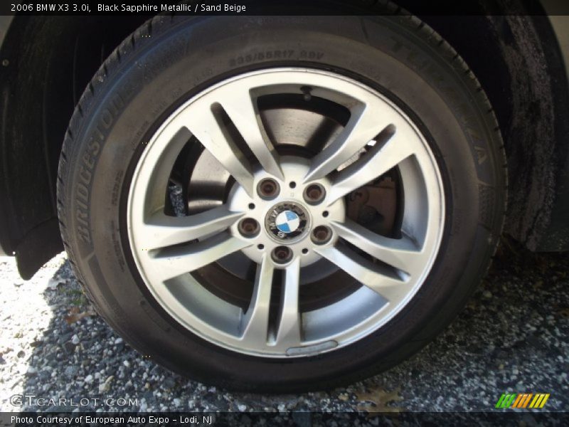 Black Sapphire Metallic / Sand Beige 2006 BMW X3 3.0i