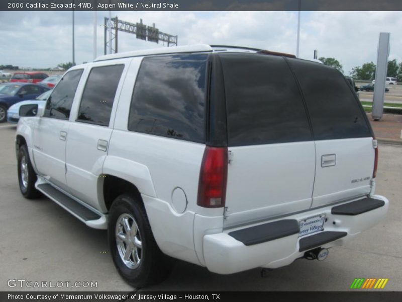 Aspen White / Neutral Shale 2000 Cadillac Escalade 4WD