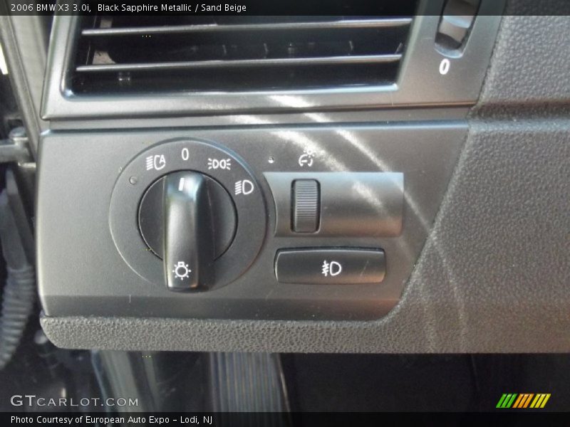 Black Sapphire Metallic / Sand Beige 2006 BMW X3 3.0i