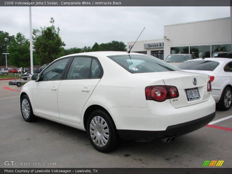 Campanella White / Anthracite Black 2008 Volkswagen Jetta S Sedan
