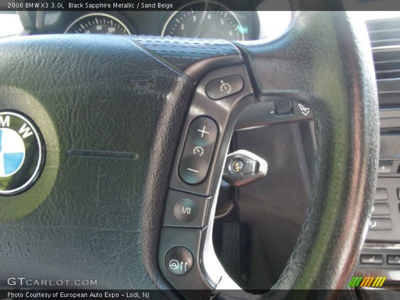 Black Sapphire Metallic / Sand Beige 2006 BMW X3 3.0i