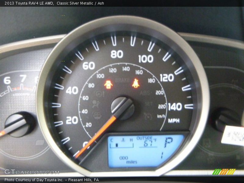Classic Silver Metallic / Ash 2013 Toyota RAV4 LE AWD