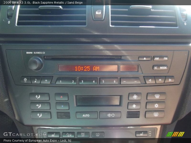 Black Sapphire Metallic / Sand Beige 2006 BMW X3 3.0i