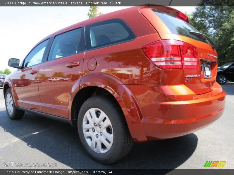 Copper Pearl / Black 2014 Dodge Journey Amercian Value Package