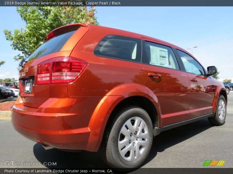 Copper Pearl / Black 2014 Dodge Journey Amercian Value Package