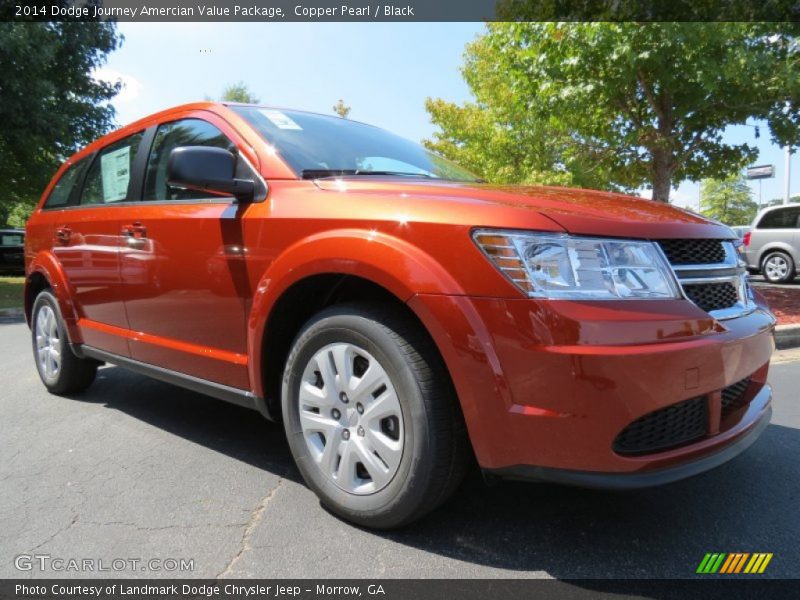 Copper Pearl / Black 2014 Dodge Journey Amercian Value Package