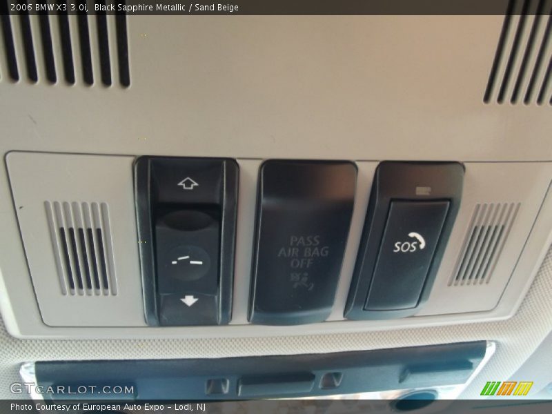 Black Sapphire Metallic / Sand Beige 2006 BMW X3 3.0i
