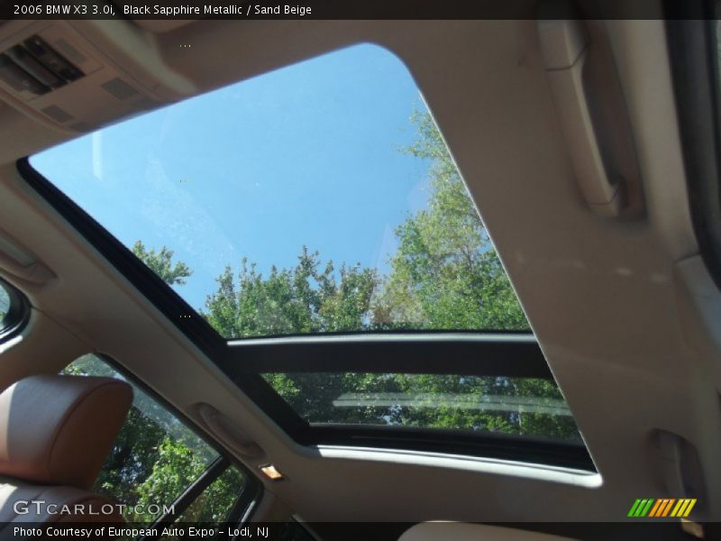 Black Sapphire Metallic / Sand Beige 2006 BMW X3 3.0i